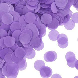 Конфетти тишью Круг, Сиреневый, 2,5 см, 50 г.