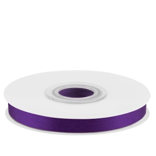 Лента атласная (0,7 см*22,85 м) Темно-фиолетовый, 1 шт.