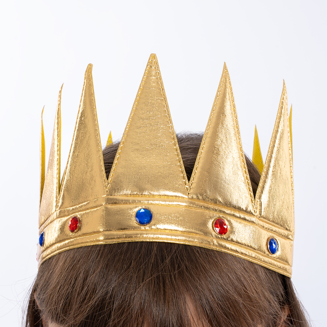 Корона тканевая, Кощей, Золото, 1 шт. 