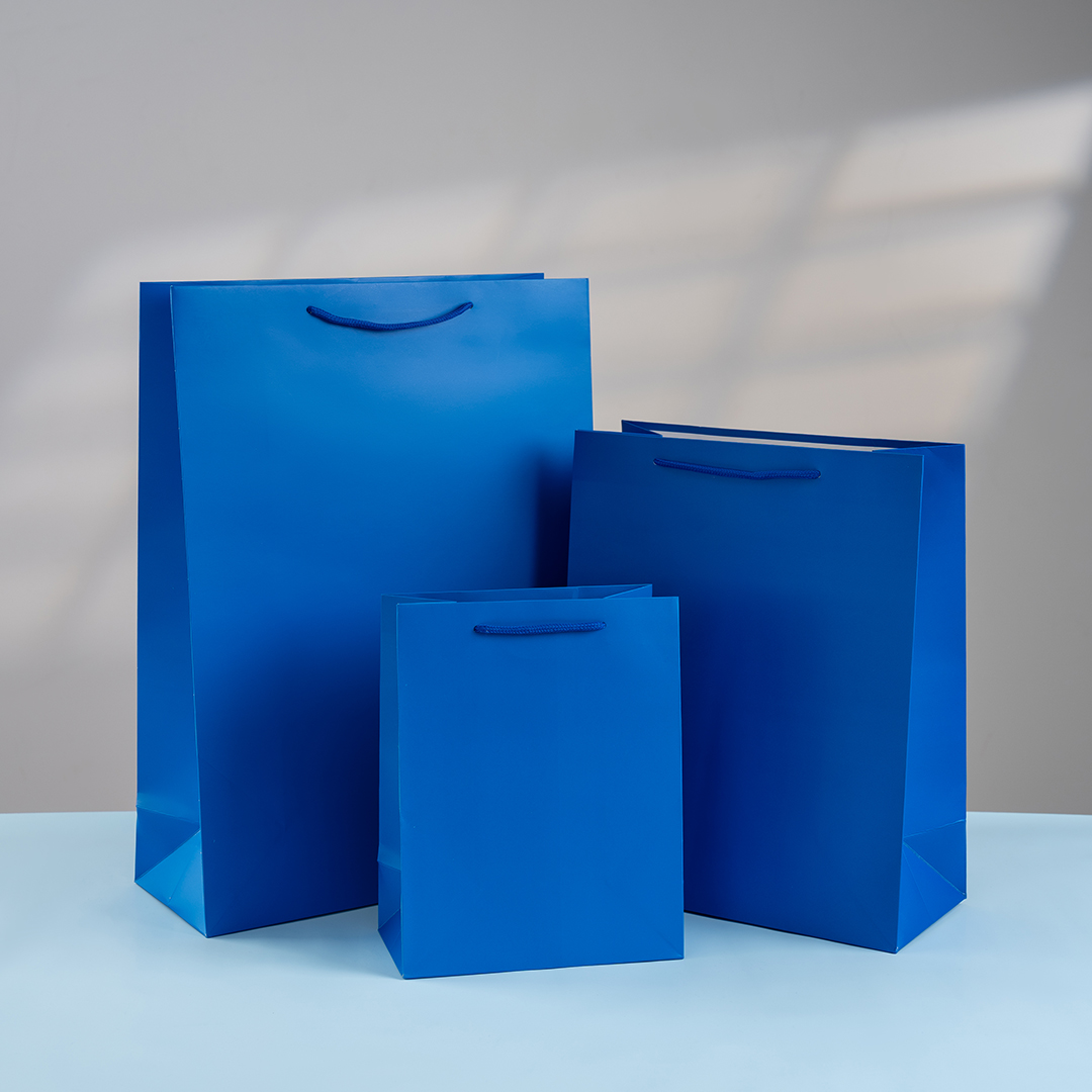 Пакет подарочный, 210гр, Классика, Синий, 42*31*12 см, 1 шт.
