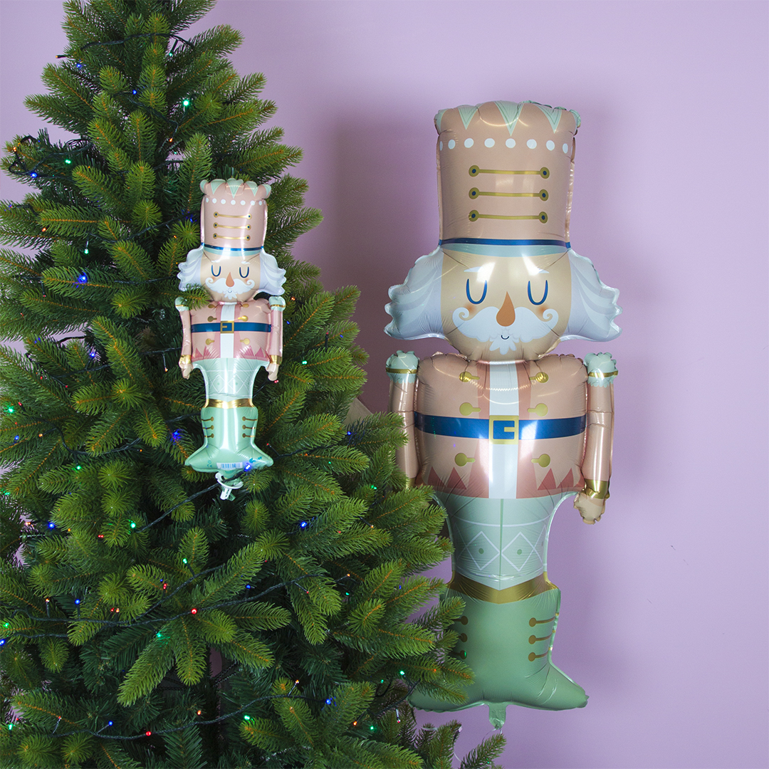 Шар (16''/41 см) Мини-фигура, Щелкунчик, Розовый, 1 шт.