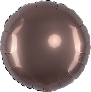 Шар (18''/46 см) Круг, Шоколад, Сатин, 1 шт.