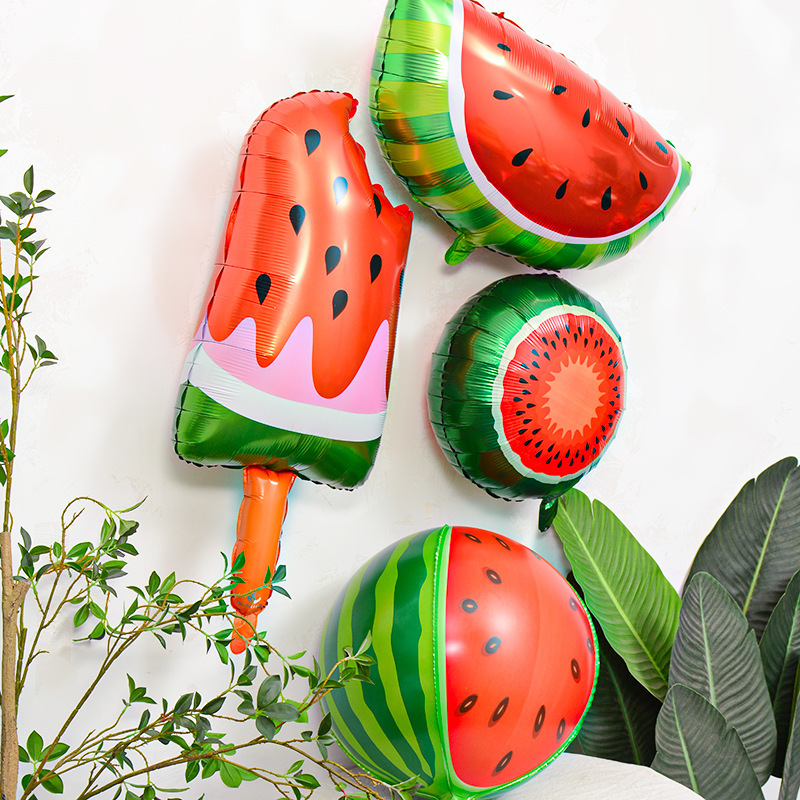 Шар (35''/89 см) Фигура, Арбуз, Мороженое, 1 шт.