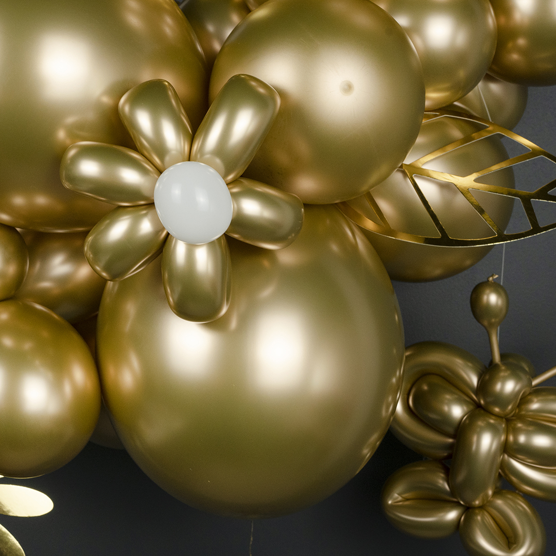 Шар (2''/5 см) ШДМ, Золото, хром, 50 шт.