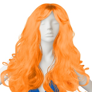 Парик карнавальный, 160 гр, Локоны, Рыжий, 1 шт. в упак. 