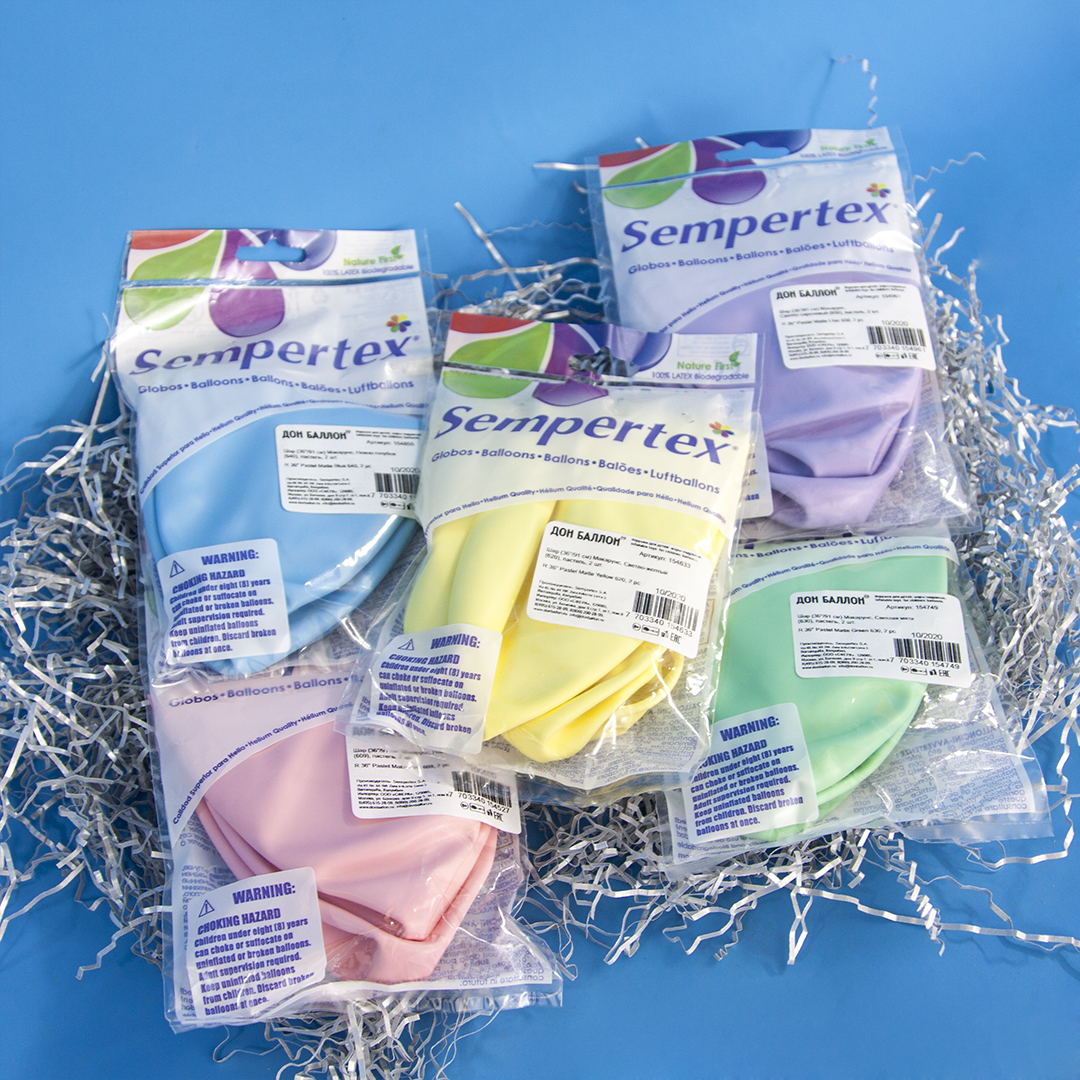 Шар (36''/91 см), Светло-сиреневый (650), макарунс, 2 шт.