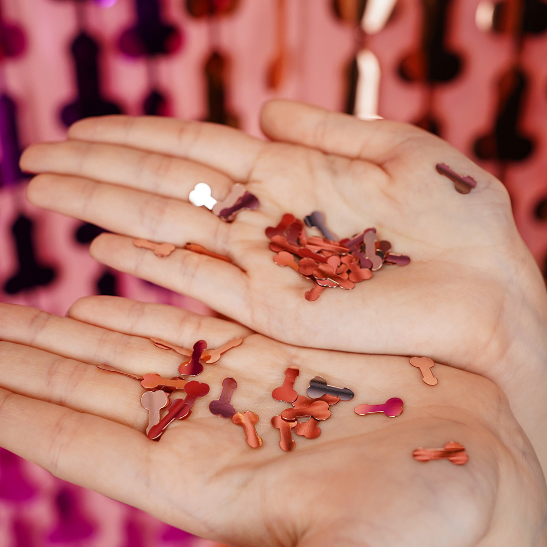 Конфетти на Девичник, Фуксия, 1,5*0,8 см, 15 г.