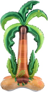 Шар 3D (59''/150 см) Фигура на подставке, Пальма, 1 шт. в уп.