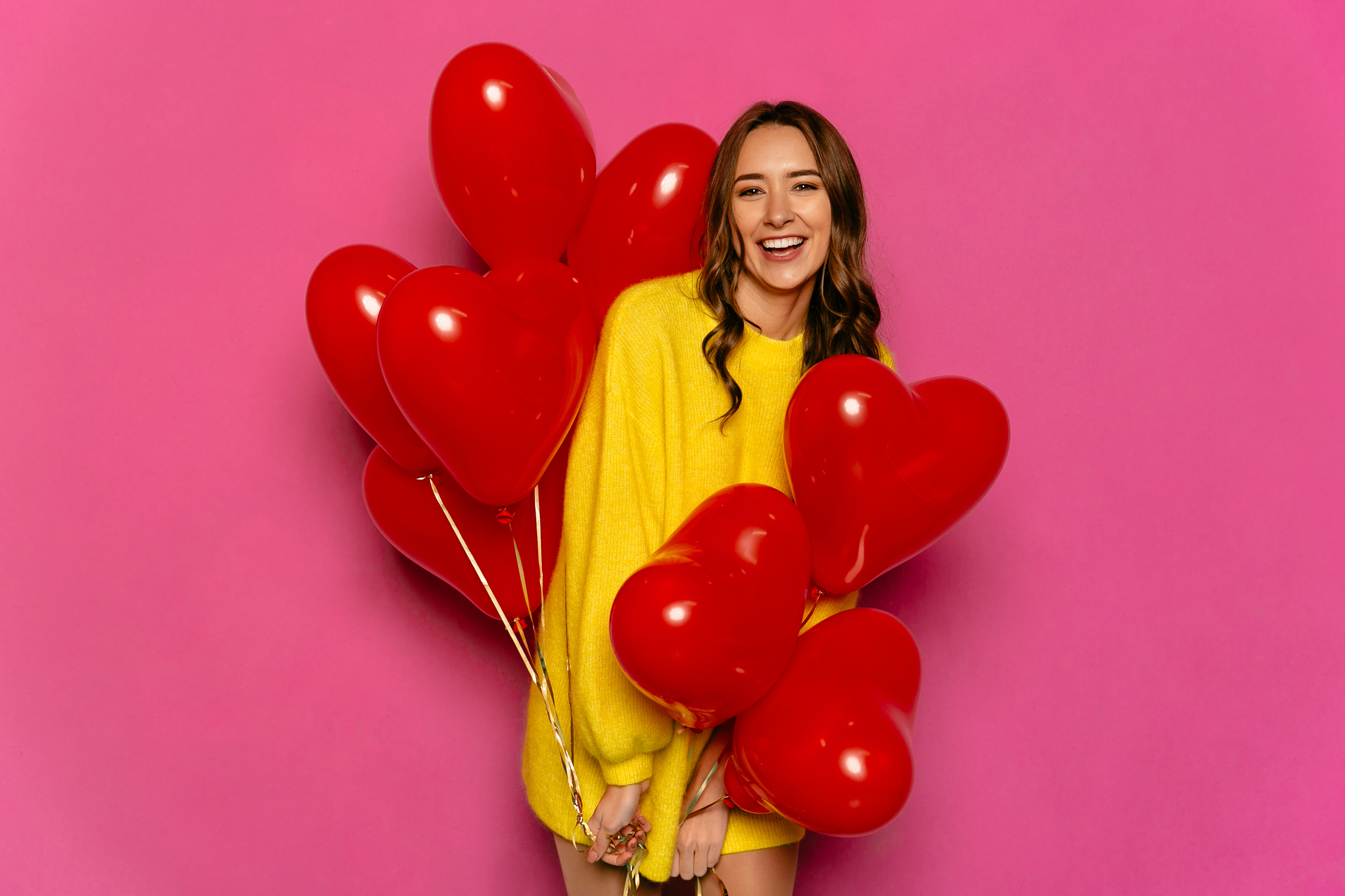 Шар (12''/30 см) Сердце, Красный (015), пастель, 50 шт.