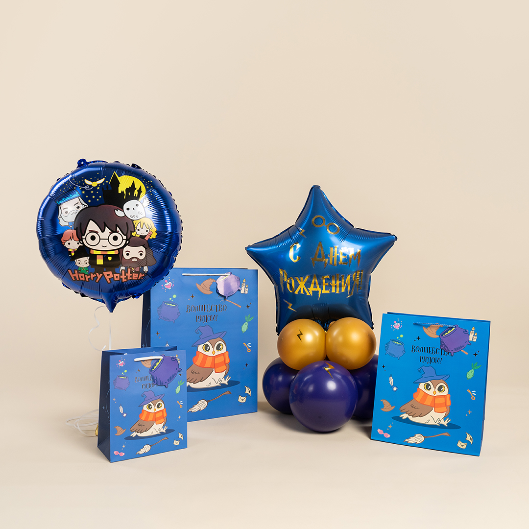 Пакет подарочный, 210гр, Волшебная школа, 32*26*12 см, 1 шт.