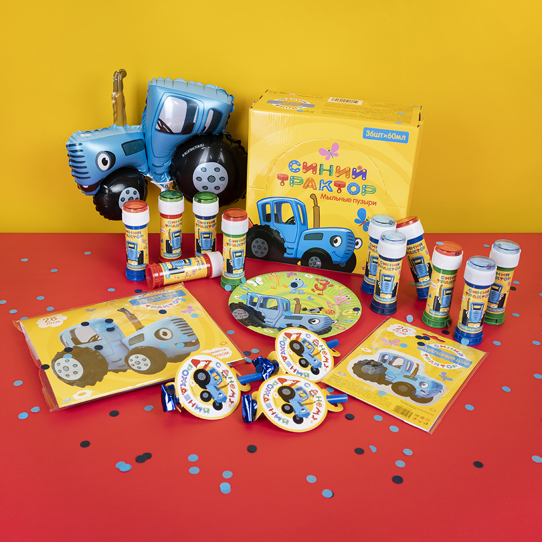 Мыльные пузыри Синий трактор, 60 мл. 36 шт.