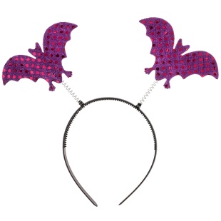 Ободок, Летучие мыши, Черный/Фиолетовый, 1 шт. 