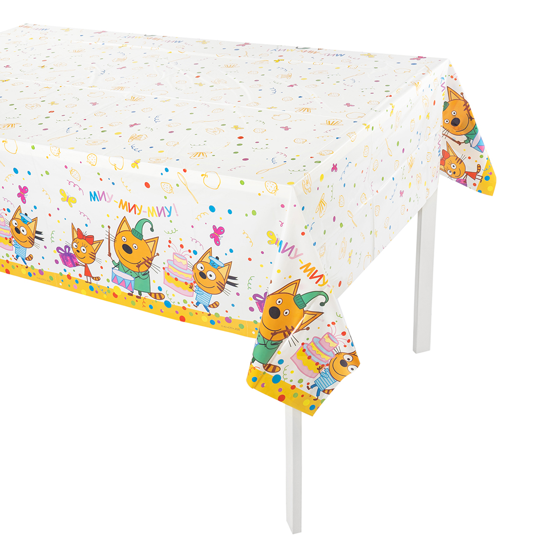 Скатерть одноразовая, Три Кота, 120*180 см, 1 шт.