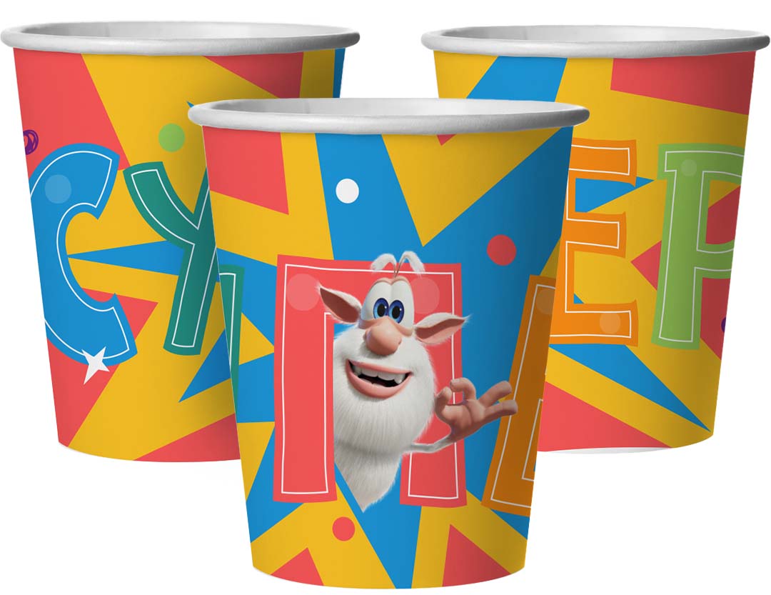 Стаканы (250 мл) Супер Буба, 6 шт.