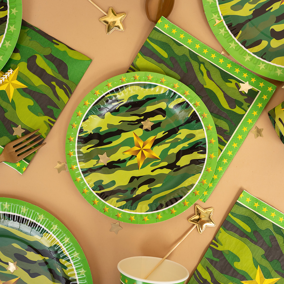 Тарелки (9''/23 см) Звездный Камуфляж, 6 шт.