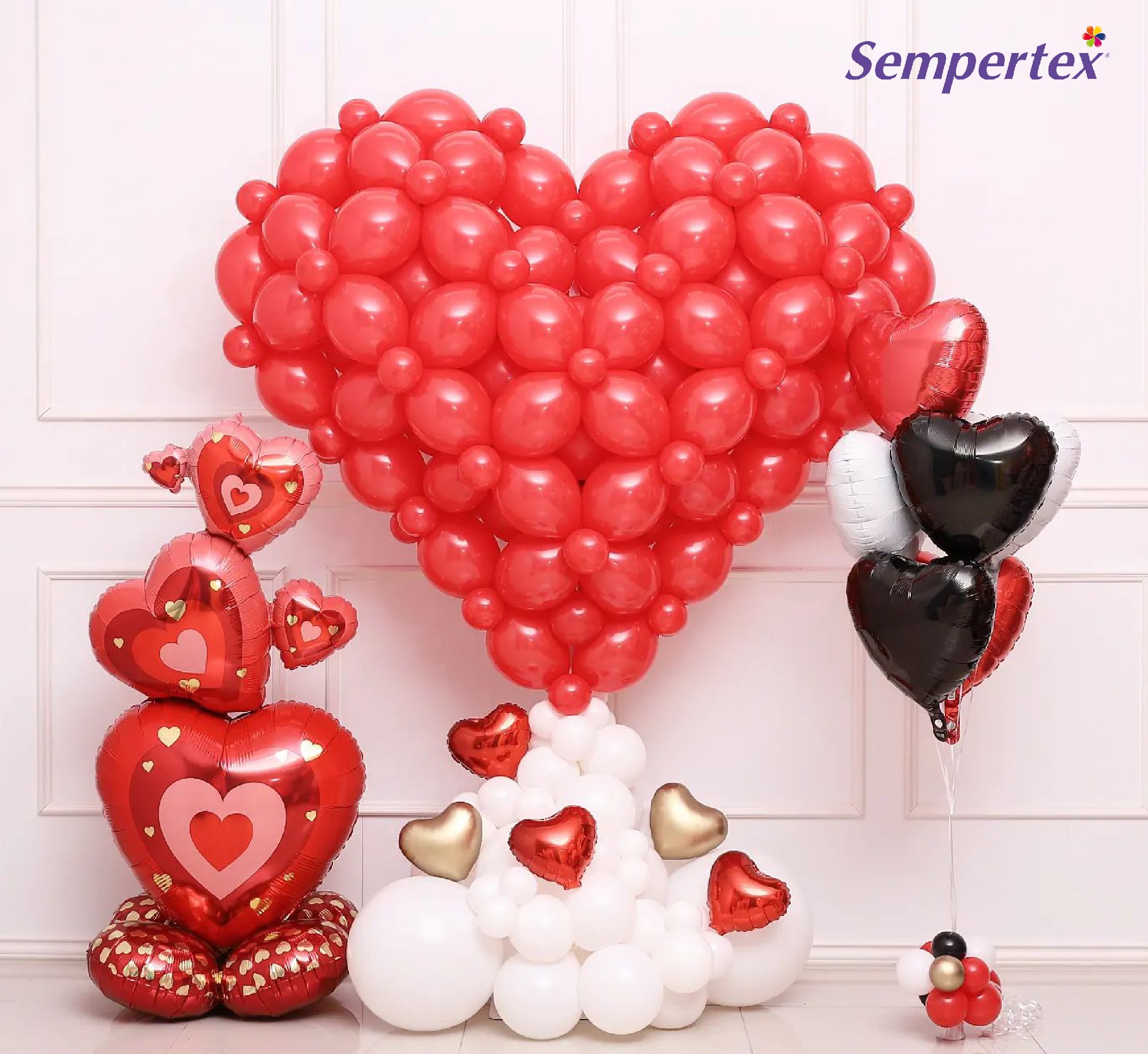 Шар (12''/30 см) Линколун, Красный (015), пастель, 50 шт.