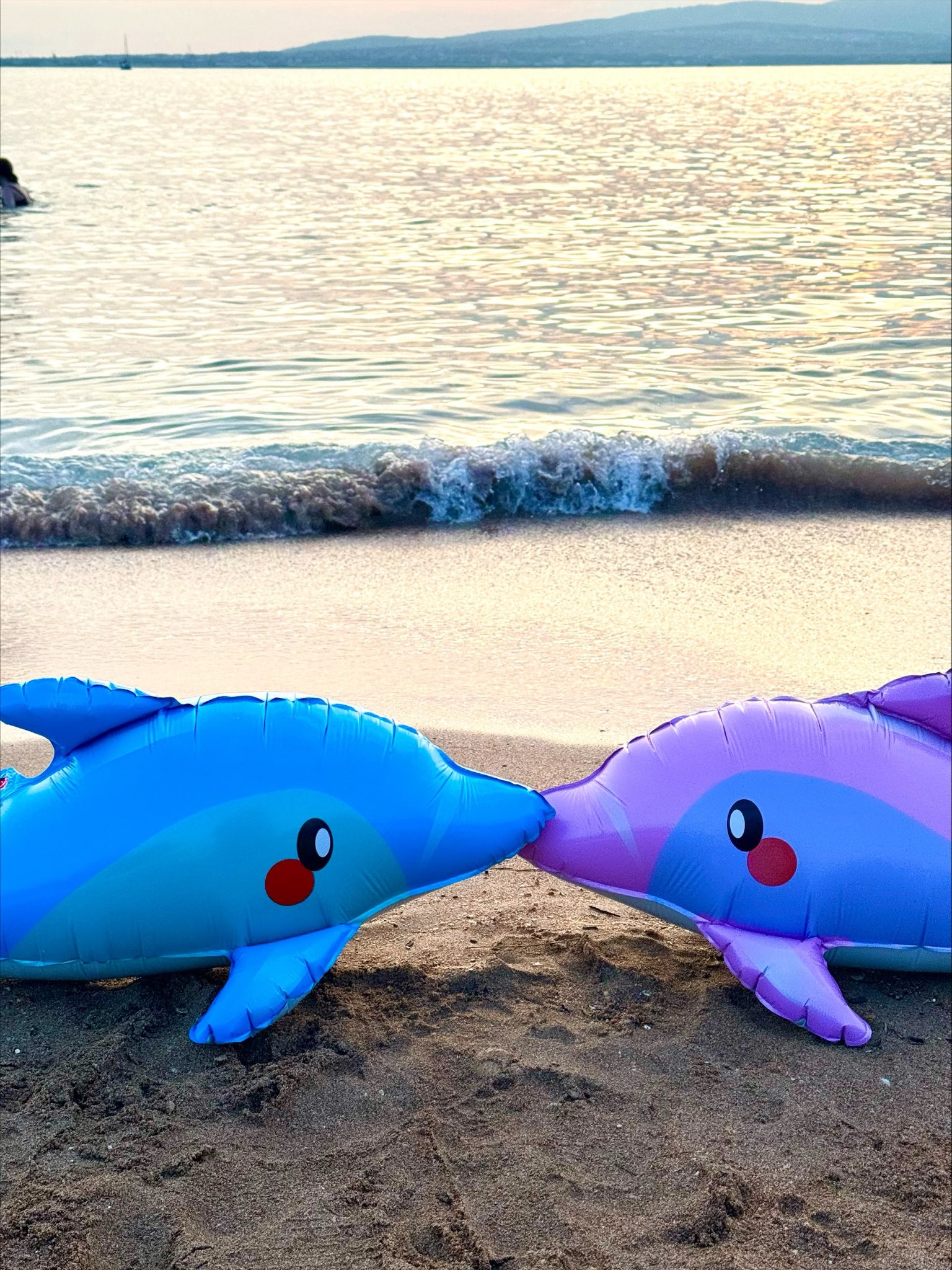 Шар (37''/94 см) Фигура 3D, Дельфин, Розовый, 1 шт.