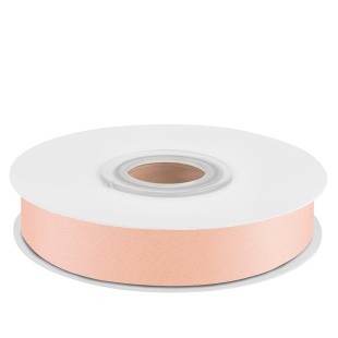 Лента атласная (1,2 см*22,85 м) Нежный персик, 1 шт.