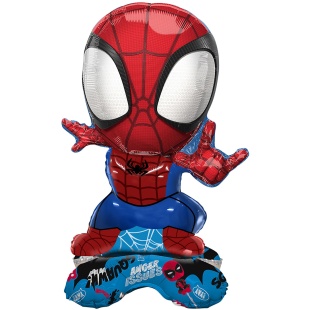 Шар 3D (22''/56 см) Фигура на подставке, Герой Паук, 1 шт. в уп.