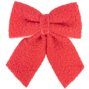 Декоративный бант Праздничный велюр, Красный, 14*18 см, 2 шт. в упак. 