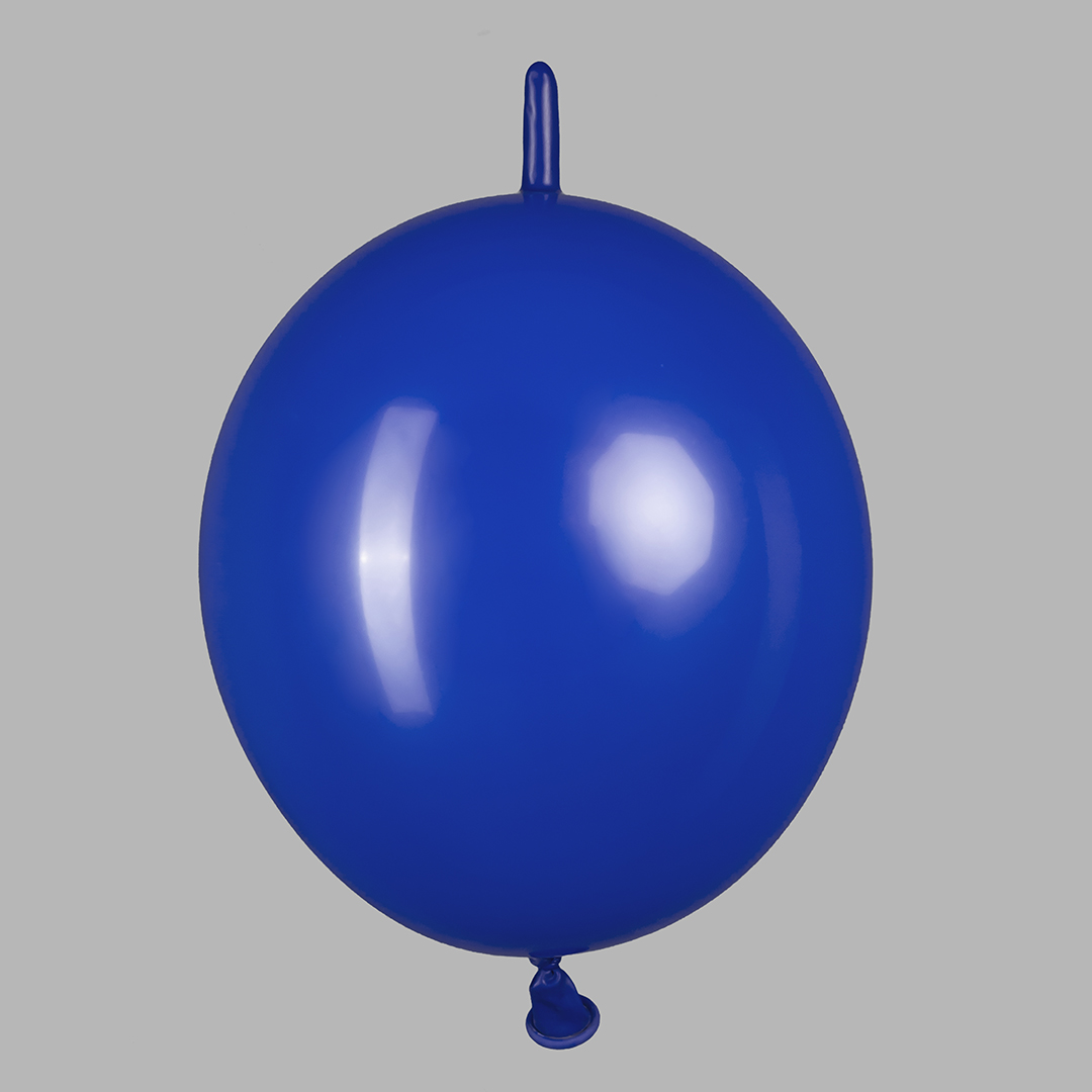 Шар (12''/30 см) Линколун, Темно-синий, пастель, 50 шт.