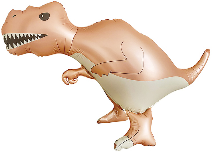 Шар (37''/94 см) Фигура 3D, Динозавр Тираннозавр, Сатин, 1 шт.