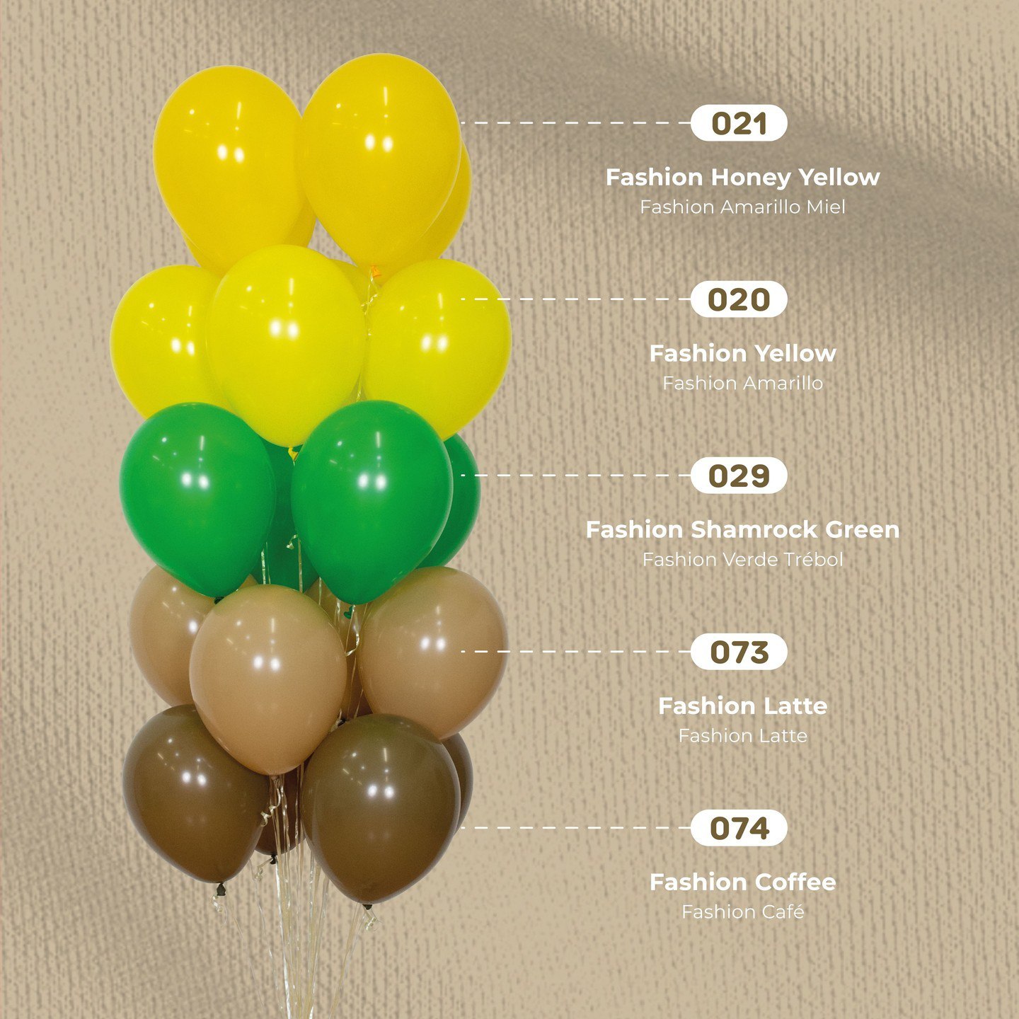 Шар (12''/30 см), Кофе Латте (073), пастель, 12 шт. Шар (12''/30 см), Кофе Латте (073), пастель, 12 шт.