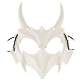 Карнавальная маска, Костяной демон, Белый, 18*20 см, 1 шт. 