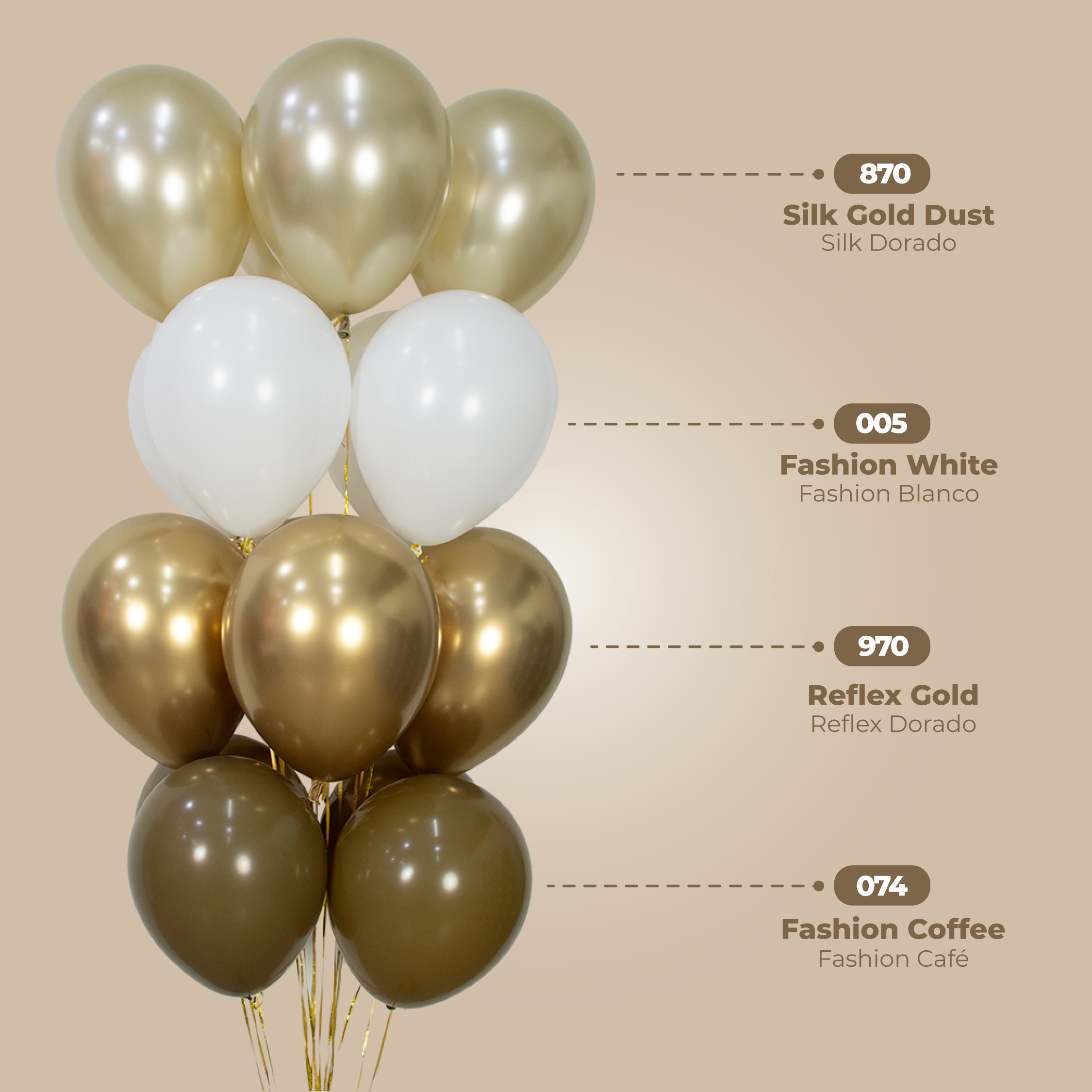 Шар (12''/30 см), Белый (005), пастель, 12 шт.