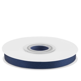 Лента атласная (0,7 см*22,85 м) Темно-синий, 1 шт.