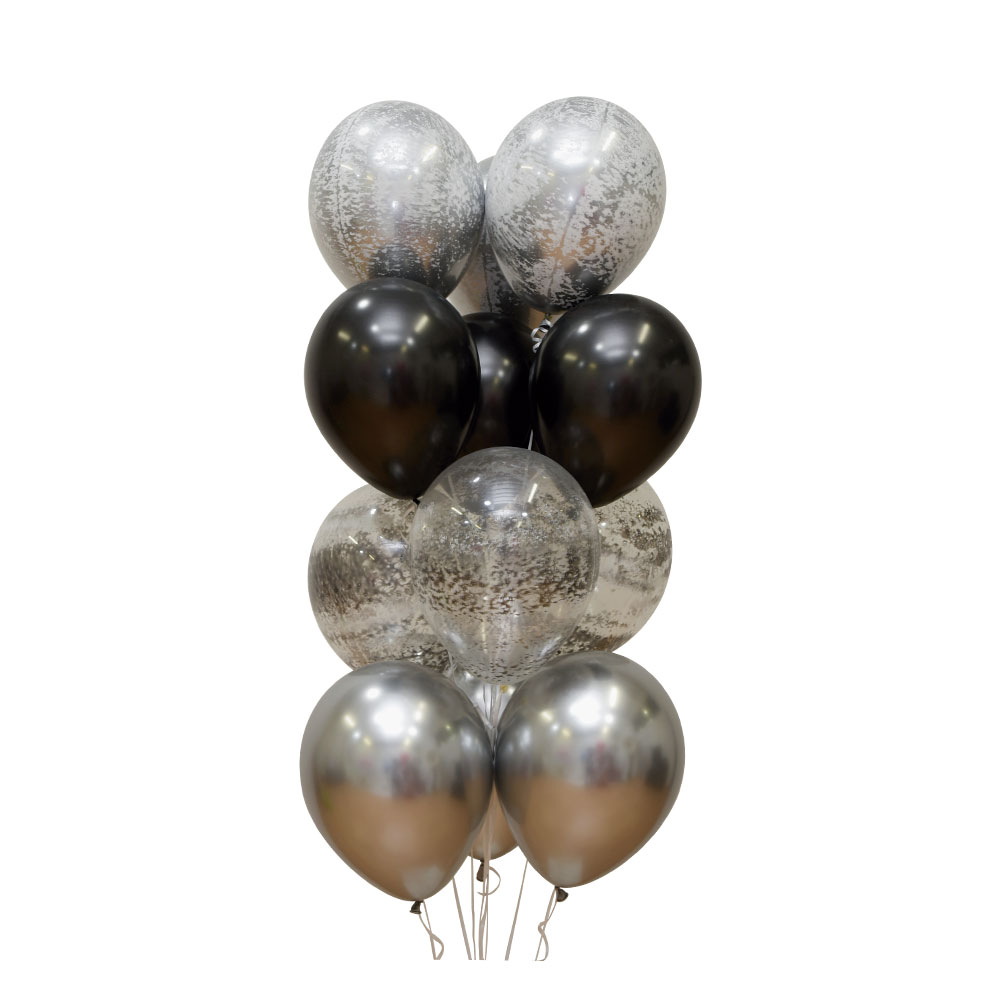 Шар (12''/30 см), Черный (080), пастель, 12 шт. Шар (12''/30 см), Черный (080), пастель, 12 шт.