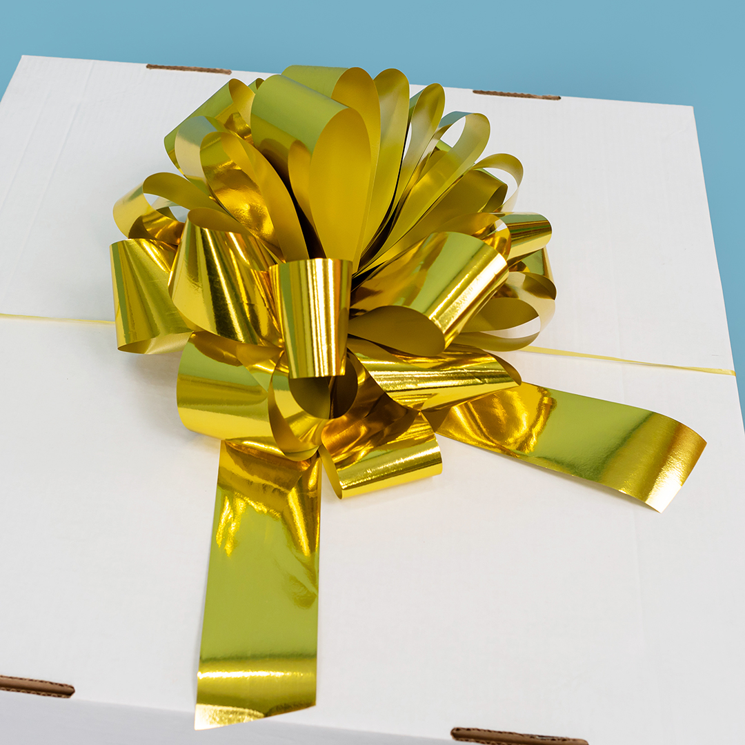 Бант Шар, Золото, Металлик, 36 см, 1 шт. в упак. 