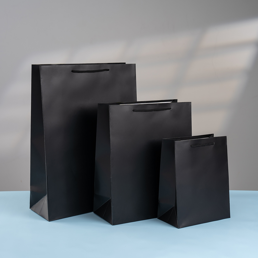 Пакет подарочный, 210гр, Классика, Черный, 23*18*10 см, 1 шт.