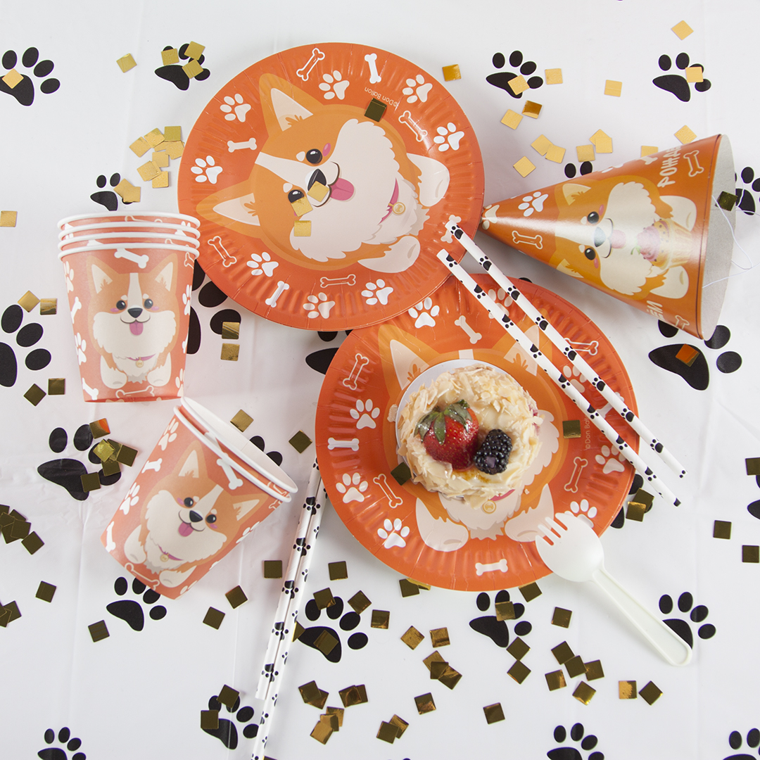 Тарелки (7''/18 см) Корги, 6 шт.