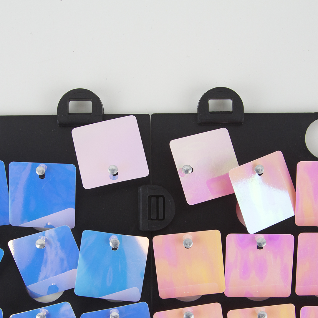 Декоративная панель Пайетки, 30*30 см. Перламутр, Голография, 1 шт.