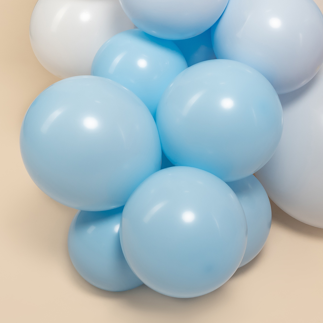 Шар (18''/46 см), Нежно-голубой, макарунс, 10 шт.