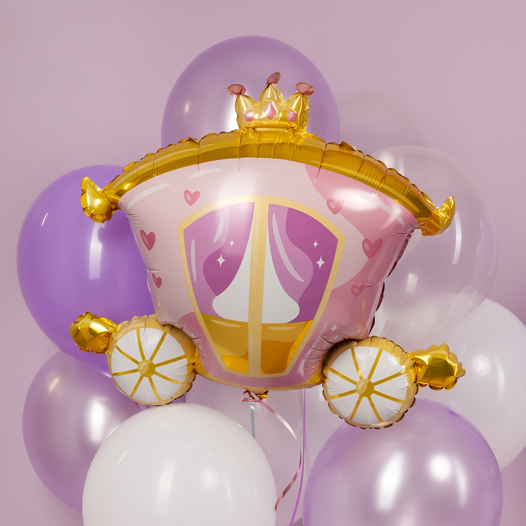 Шар (29''/74 см) Фигура, Карета принцессы, 1 шт.