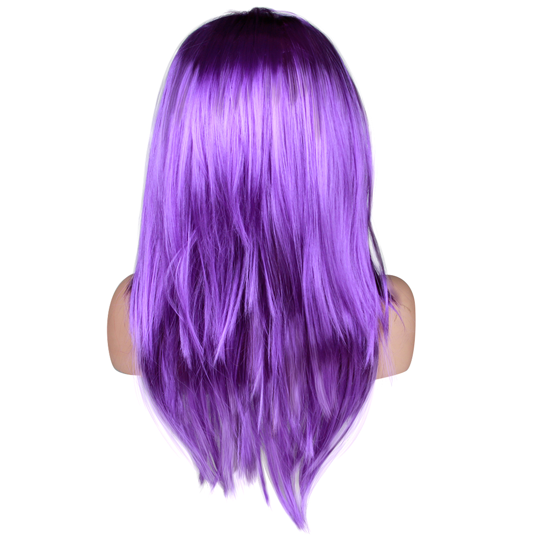 Парик карнавальный, 160 гр, Классик, Фиолетовый, 1 шт. в упак. 