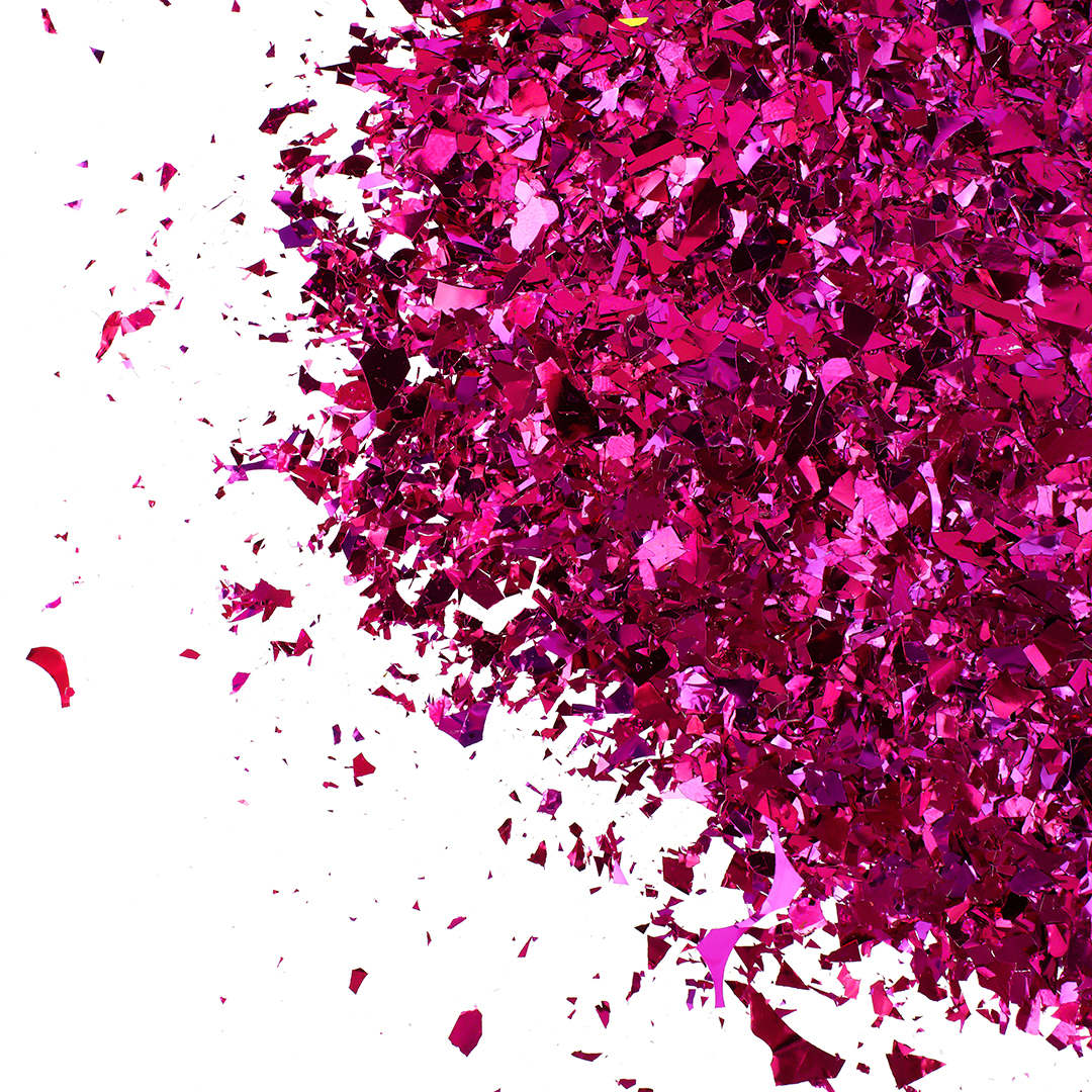 Конфетти дробленые Фуксия, Металлик, 20 г.