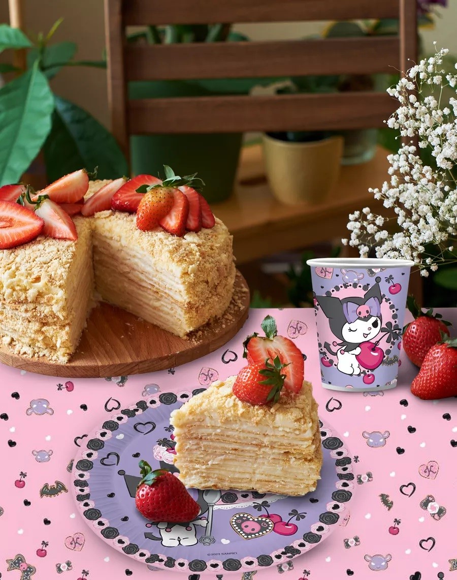 Тарелки (7''/18 см) Kuromi, 6 шт.