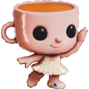 Шар (22''/56 см) Фигура, Балерина Капучино, 1 шт. в уп.