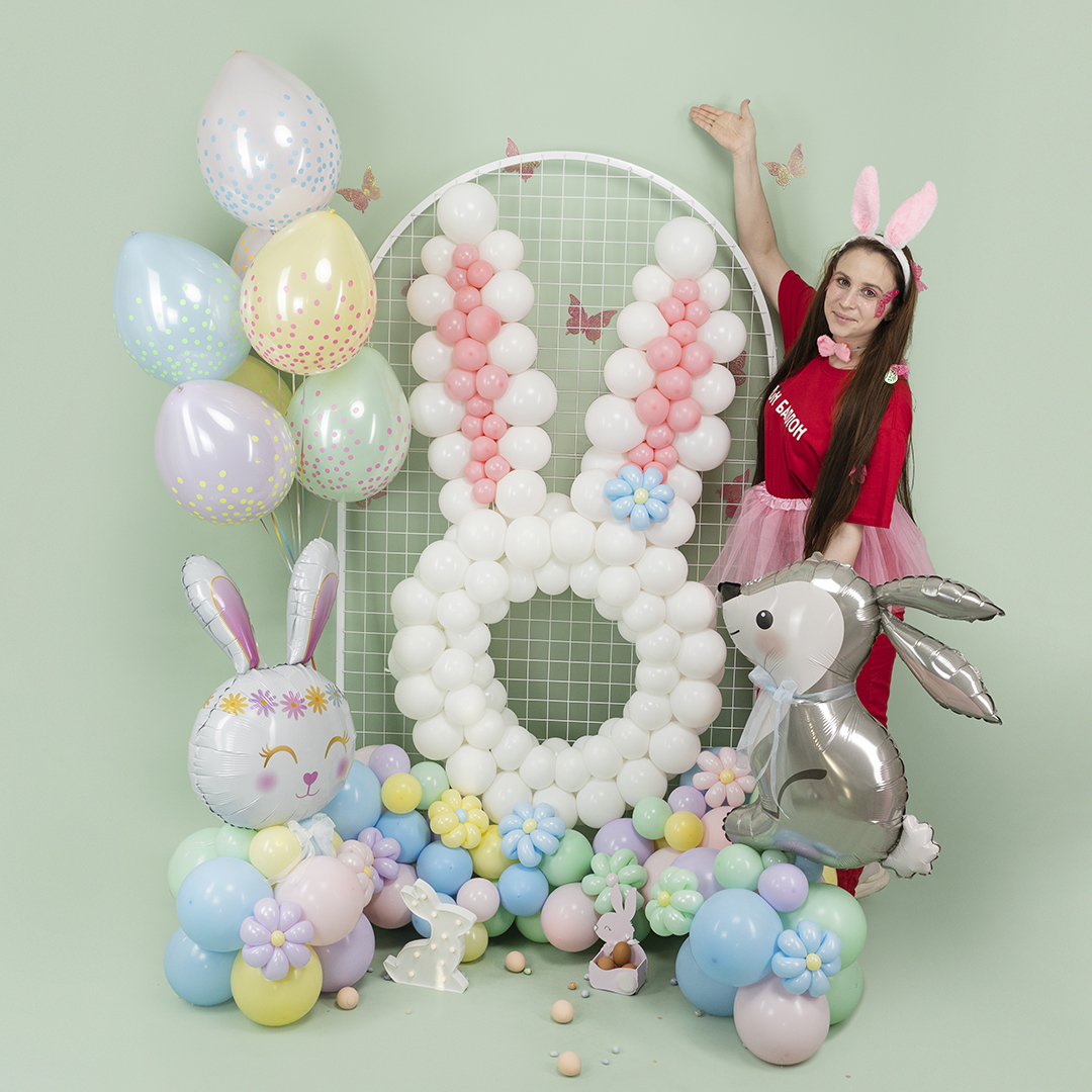 Световая фигура Кролик, 18*24*3,3 см. Белый, 1 шт.