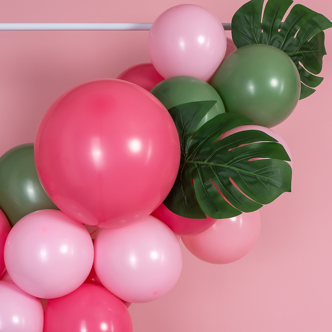 Шар (18''/46 см), Фламинго, пастель, 10 шт.