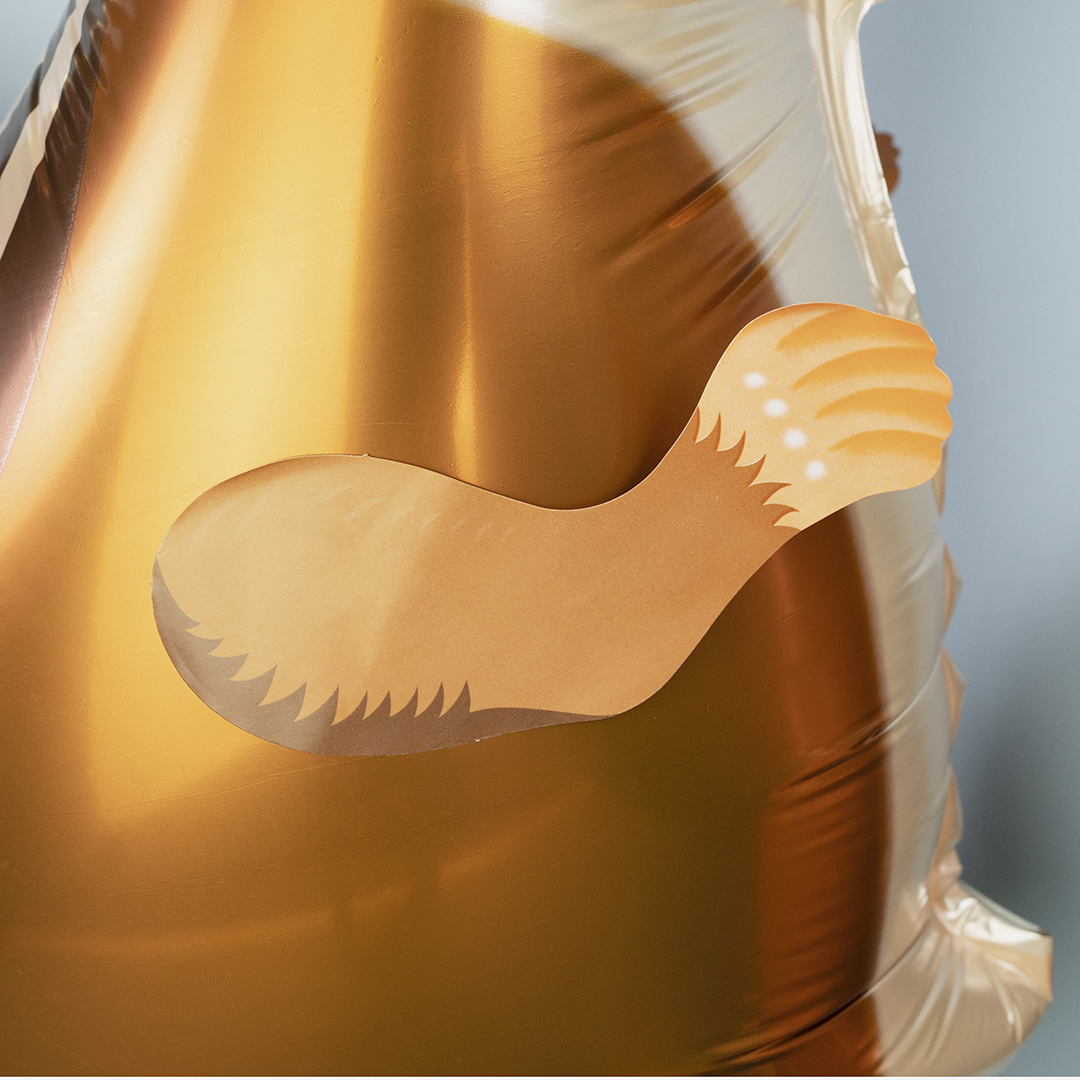 Шар 3D (29''/74 см) Ходячая Фигура, Бурундук, 1 шт.