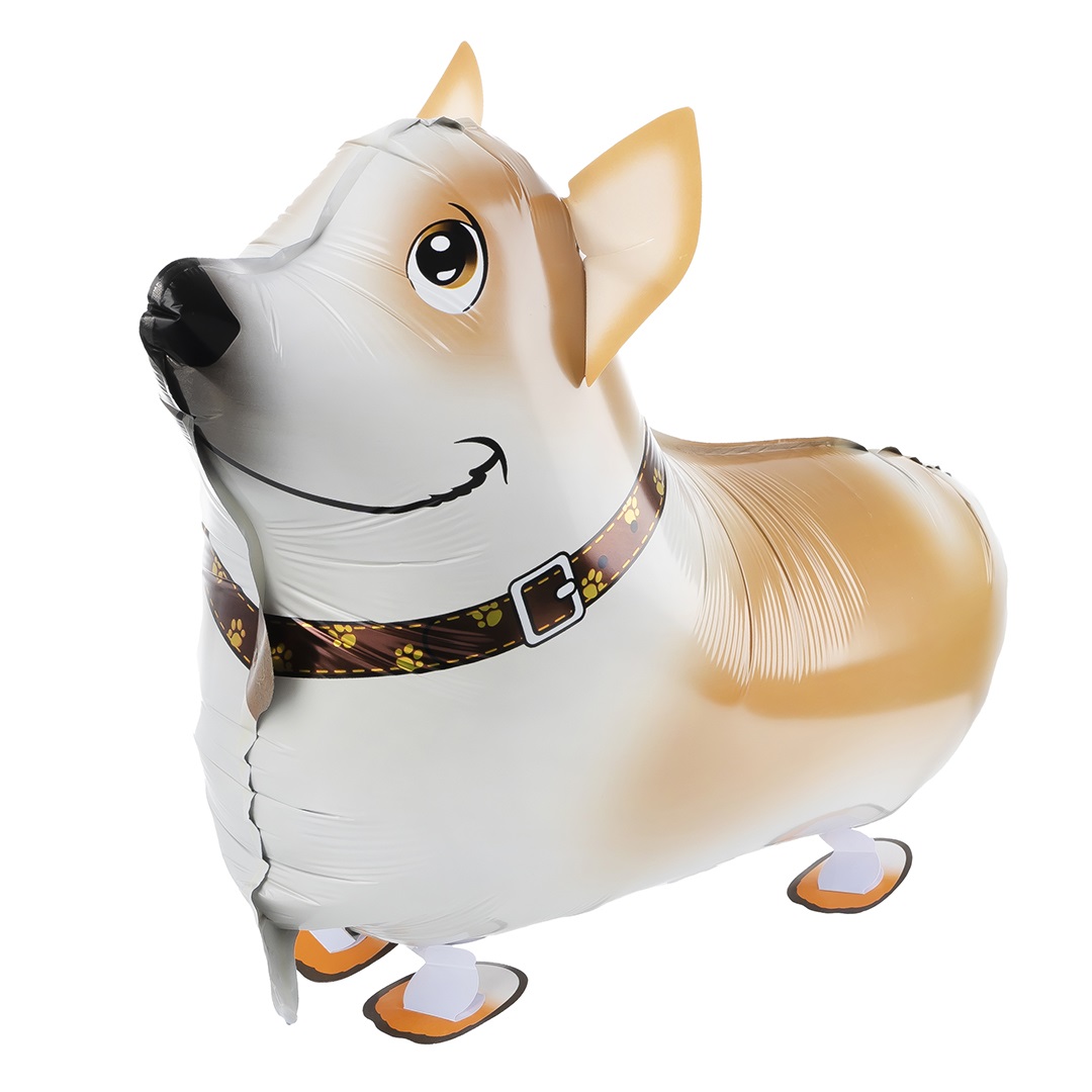 Шар 3D (24''/61 см) Ходячая Фигура, Корги, 1 шт.