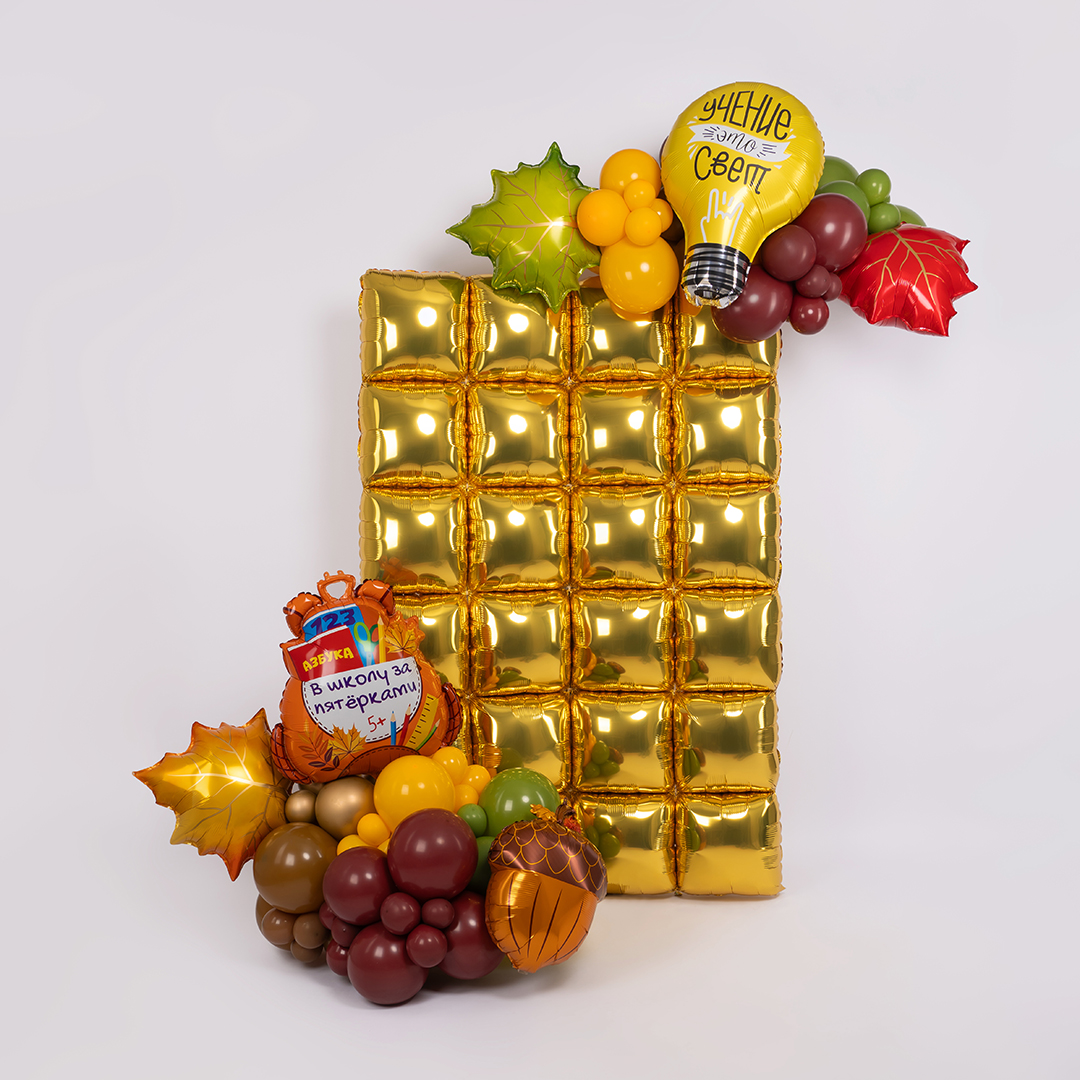 Шар (28''/71 см) Фигура, Школьный рюкзак, 1 шт. в уп.