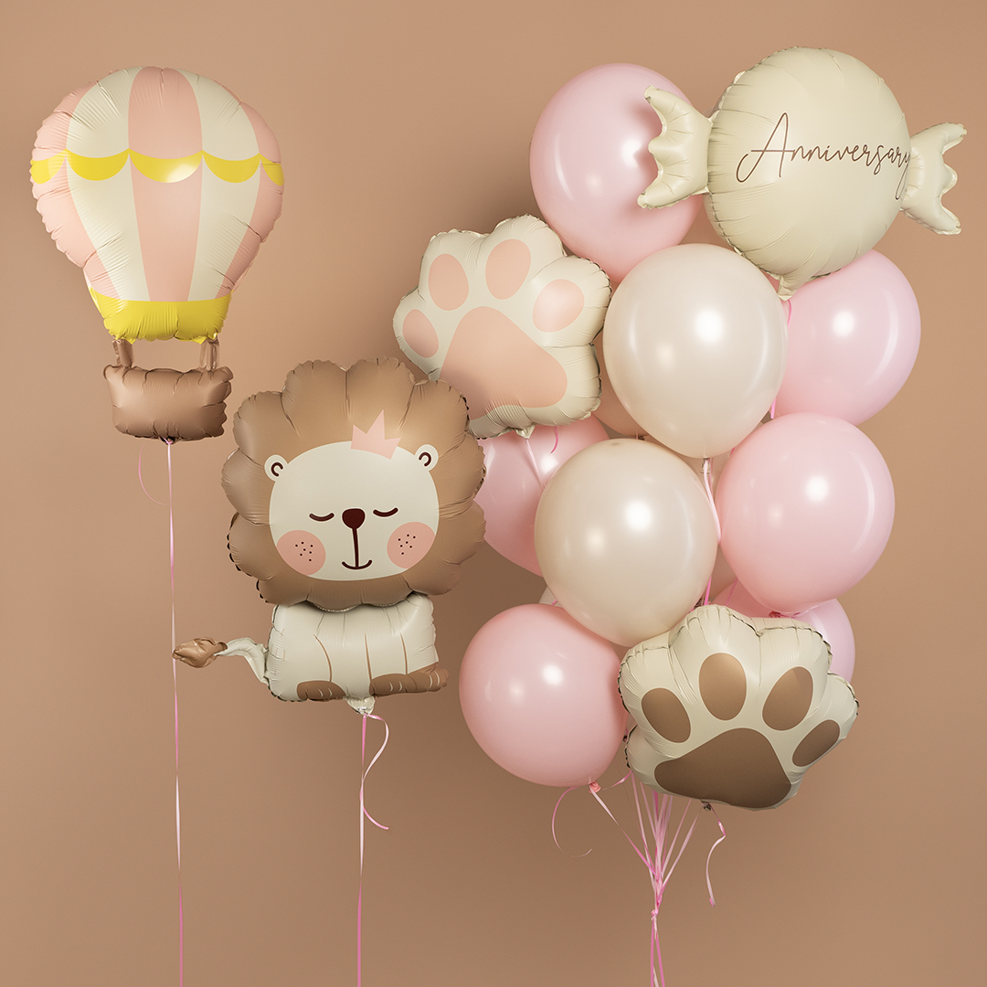 Шар (34''/86 см) Фигура, Воздушный шар, Розовый, Сатин, 1 шт.