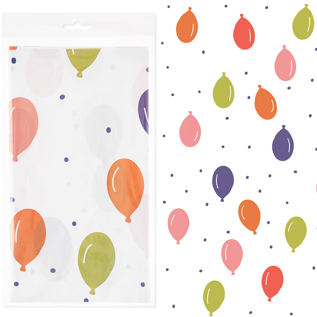 Скатерть одноразовая, Шарики, 120*180 см, 1 шт.