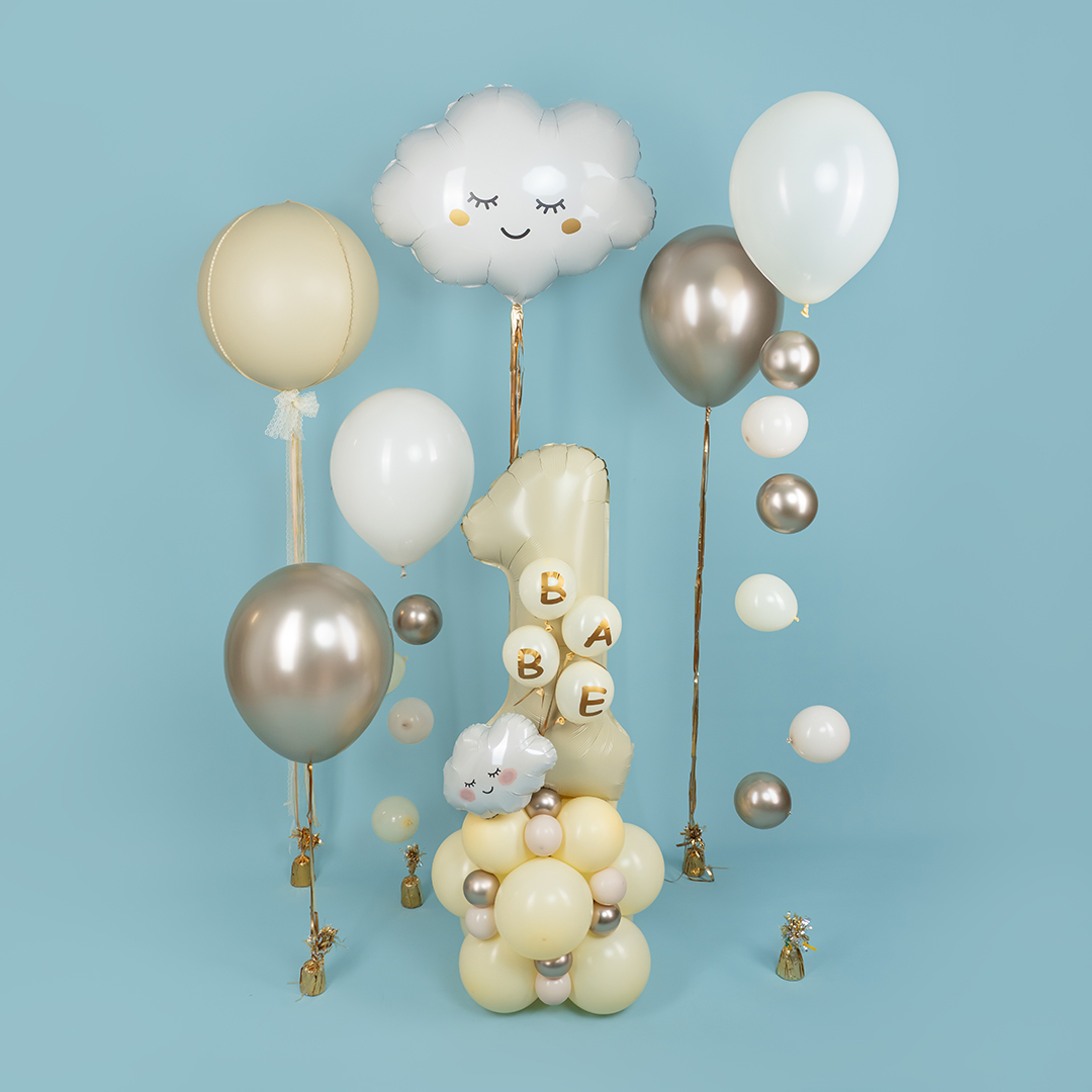 Шар (10''/25 см), Белый песок, пастель ретро, 100 шт.