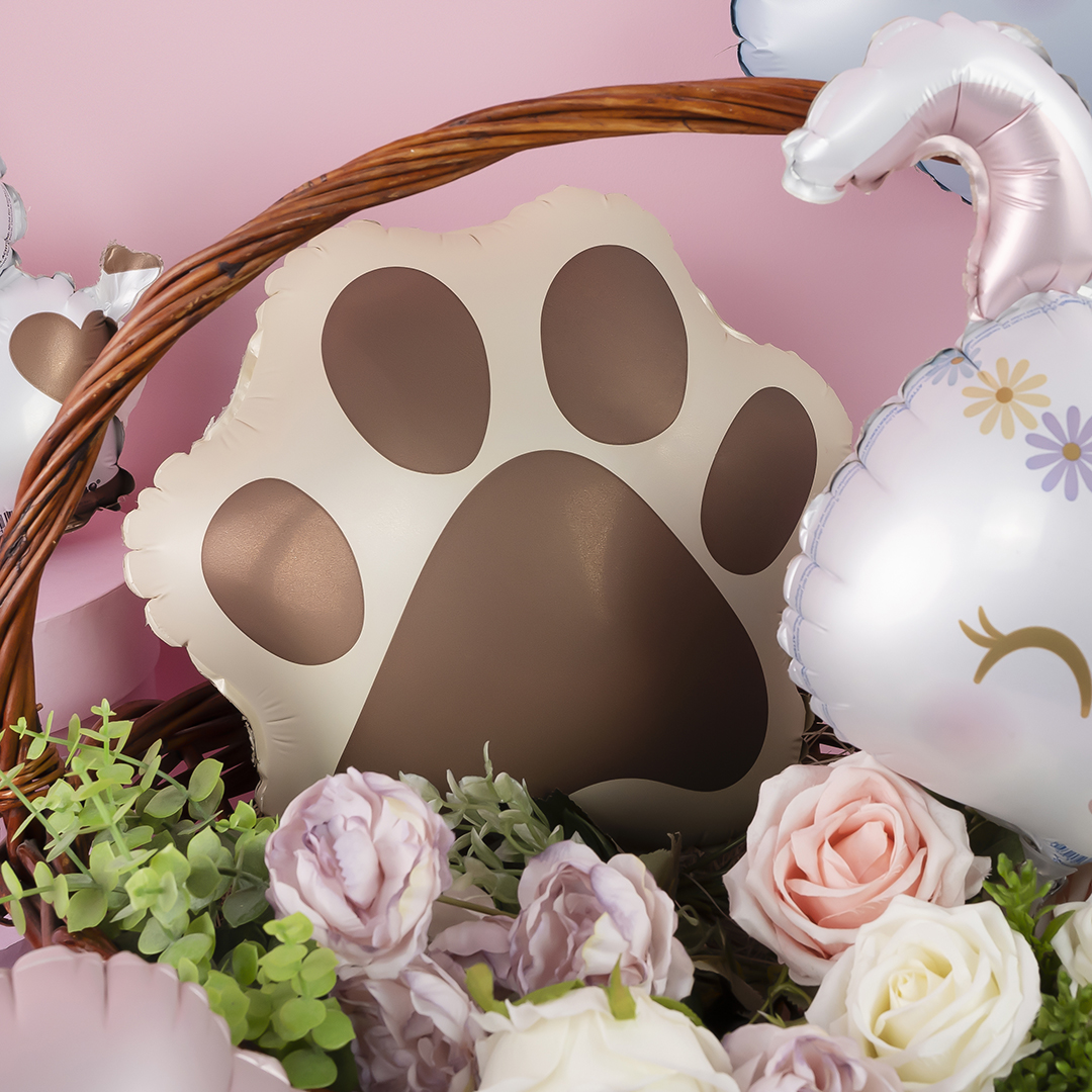 Шар (14''/36 см) Мини-фигура, Лапка, 1 шт.